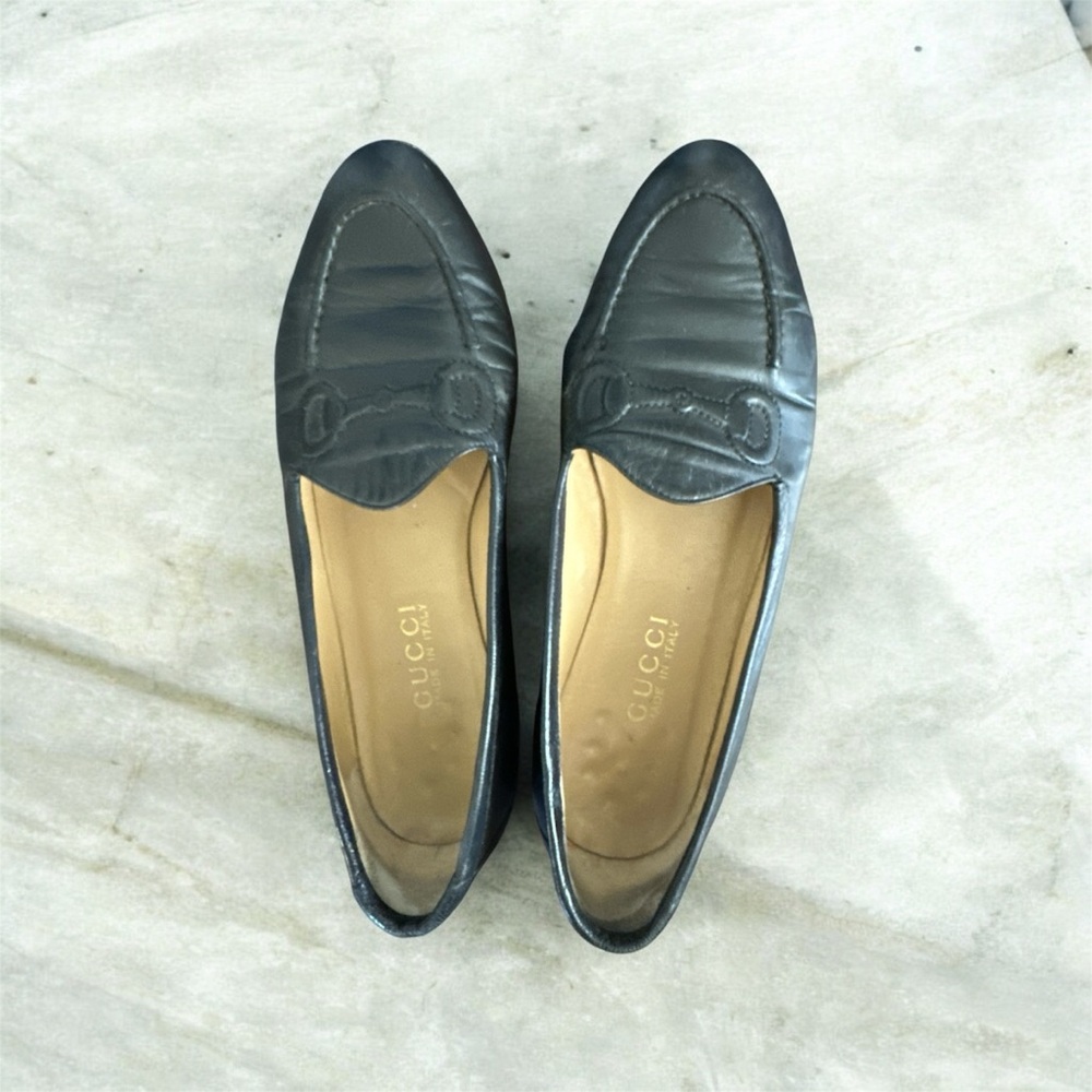 Classic Black Leather Women’s Loafers - Picture 4 of 5